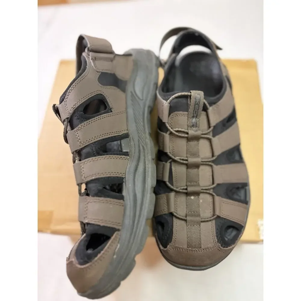 Skechers Arch Fit Fisherman Sport Sandals Men’s US 12 Brown Outdoor Hiking
